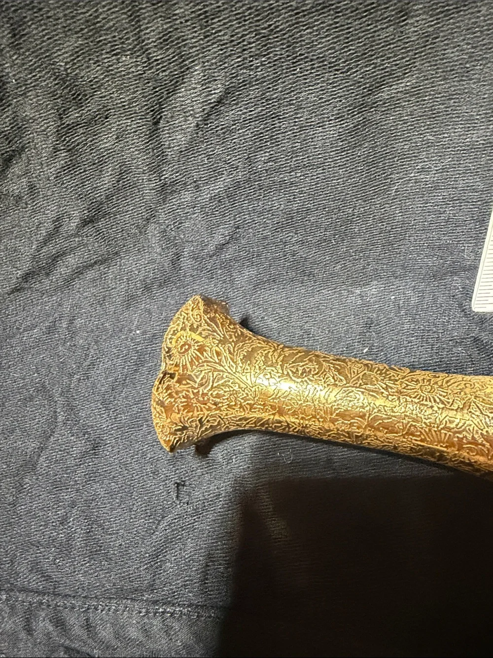 Glastonbury Gold Etched Bud Vases, Mid- Century